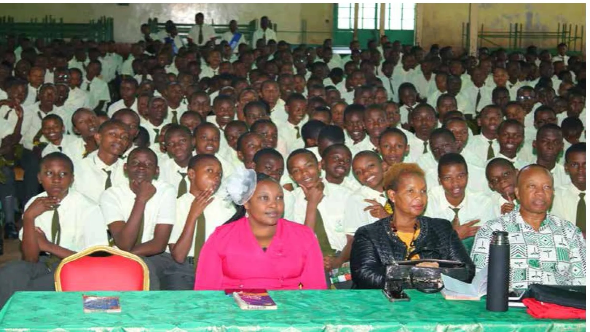Christian Union members worshiping together at Githiga High School