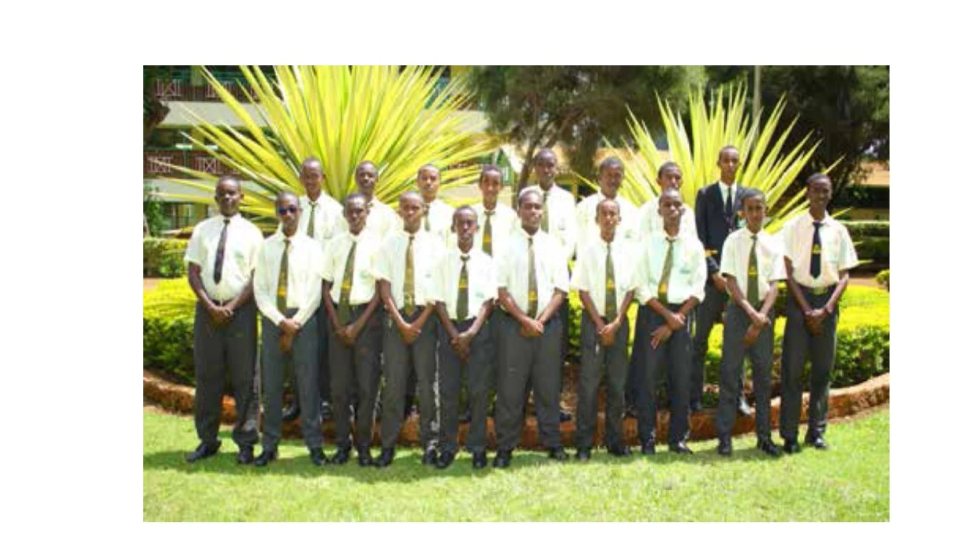 Muslim Society members gathered for prayer at Githiga High School